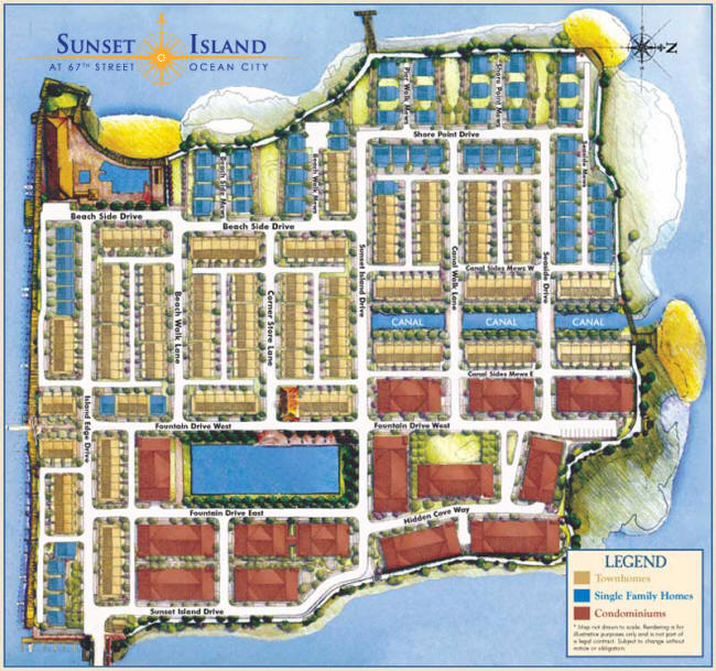 Sunset Island Community Map